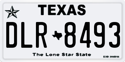 TX license plate DLR8493