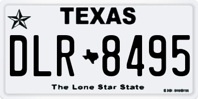 TX license plate DLR8495