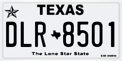 TX license plate DLR8501