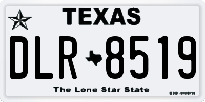 TX license plate DLR8519