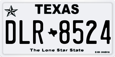 TX license plate DLR8524