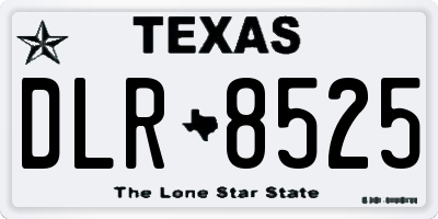 TX license plate DLR8525