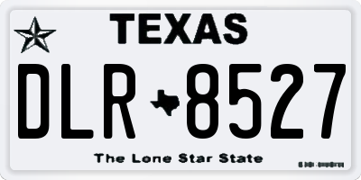 TX license plate DLR8527