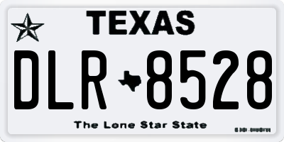 TX license plate DLR8528