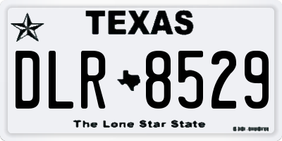 TX license plate DLR8529