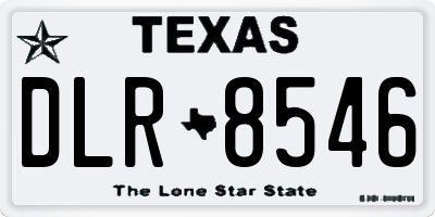 TX license plate DLR8546