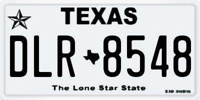TX license plate DLR8548