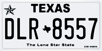 TX license plate DLR8557