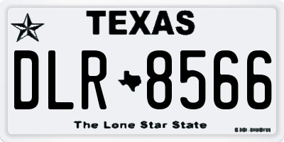 TX license plate DLR8566