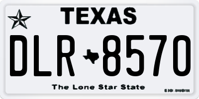 TX license plate DLR8570