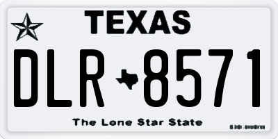 TX license plate DLR8571