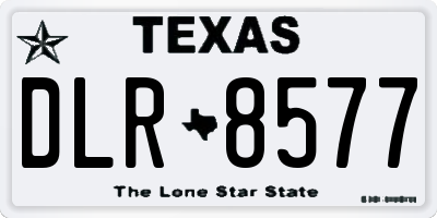 TX license plate DLR8577