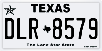 TX license plate DLR8579