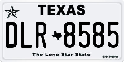 TX license plate DLR8585