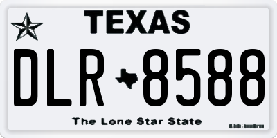 TX license plate DLR8588