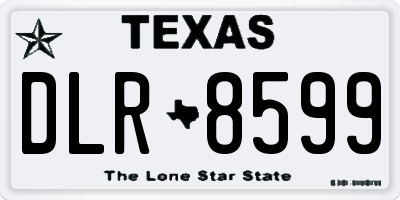 TX license plate DLR8599