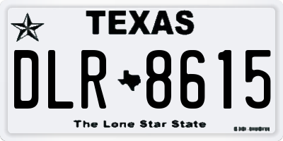 TX license plate DLR8615