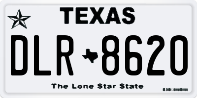 TX license plate DLR8620