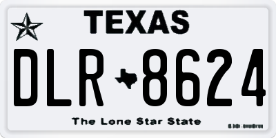 TX license plate DLR8624