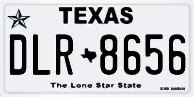 TX license plate DLR8656