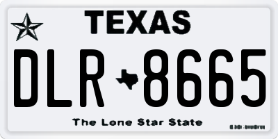 TX license plate DLR8665