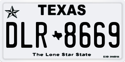 TX license plate DLR8669