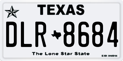 TX license plate DLR8684