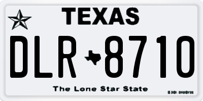 TX license plate DLR8710