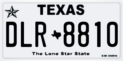 TX license plate DLR8810