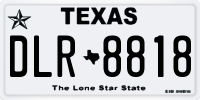 TX license plate DLR8818