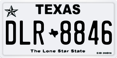 TX license plate DLR8846