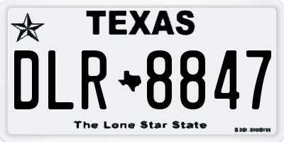 TX license plate DLR8847