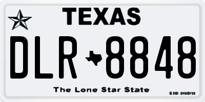 TX license plate DLR8848