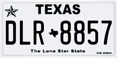TX license plate DLR8857