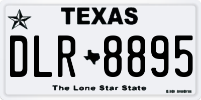 TX license plate DLR8895