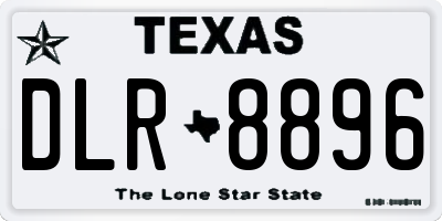 TX license plate DLR8896