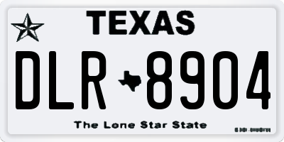 TX license plate DLR8904