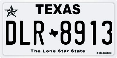 TX license plate DLR8913