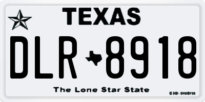 TX license plate DLR8918