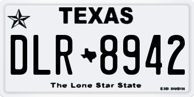 TX license plate DLR8942