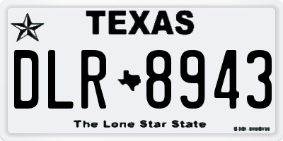TX license plate DLR8943