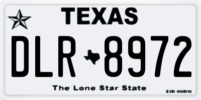 TX license plate DLR8972