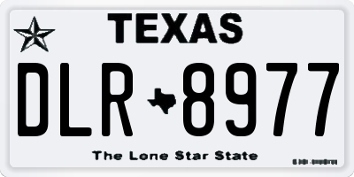 TX license plate DLR8977
