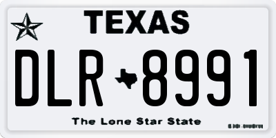 TX license plate DLR8991