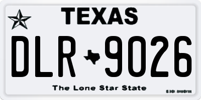 TX license plate DLR9026