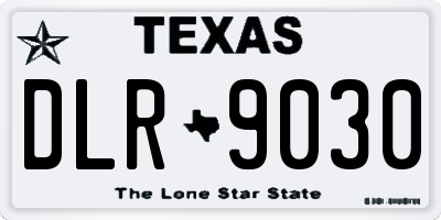 TX license plate DLR9030