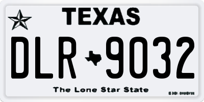 TX license plate DLR9032