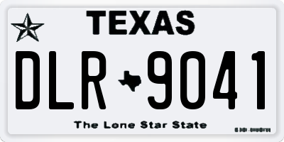 TX license plate DLR9041