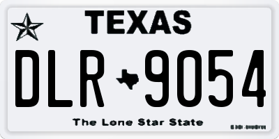 TX license plate DLR9054