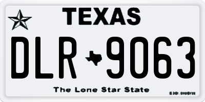 TX license plate DLR9063